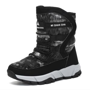 Mishansha Black Waterproof Snowboots Unisex Size 10 Toddlers 27 Euro